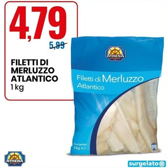 Eurospin Athena Filetti Di Merluzzo Atlantico 1 Kg offerta