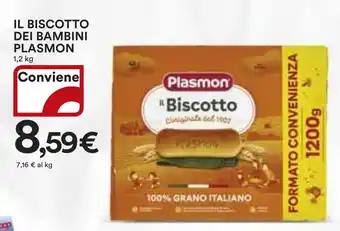 Ipercoop IL BISCOTTO DEI BAMBINI PLASMON 1,2 kg offerta