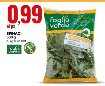 Eurospin Foglia verde Spinaci offerta