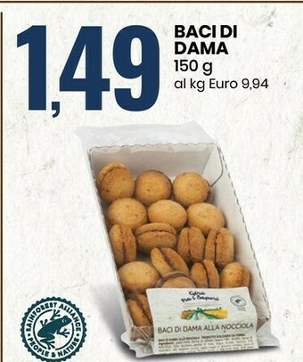 Eurospin Sapori Baci Di Dama offerta