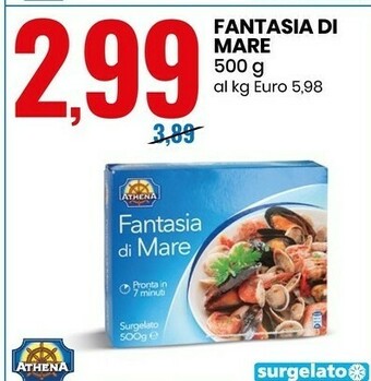 Eurospin Athena Fantasia Di Mare 500 G offerta