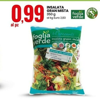 Eurospin Foglia verde Insalata Gran Mista 350 G offerta