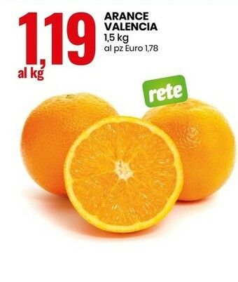Eurospin Arance Valencia 1,5 Kg offerta