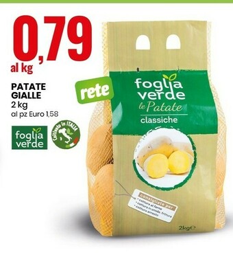 Eurospin Foglia Verde Patate Gialle offerta
