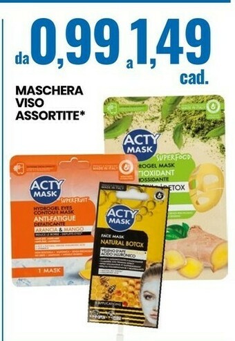 Acty Mask Maschera Viso Anti-Fatigue