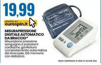 Eurospin Misura Pressione Digitale Automatico Da Braccio offerta