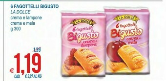 MD Discount La Dolce 6 Fagottelli Bigusto Crema E Mela 300 G(ml) offerta