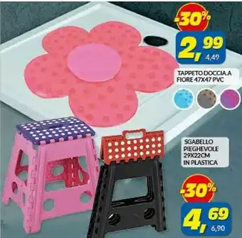 Risparmio Casa Sgabello Pieghevole 29x22cm In Plastica offerta
