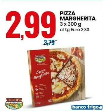 Eurospin Tre Mulini Pizza Margherita 3 X 300 G offerta