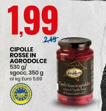 Varia gusto Cipolle Rosse In Agrodolce
