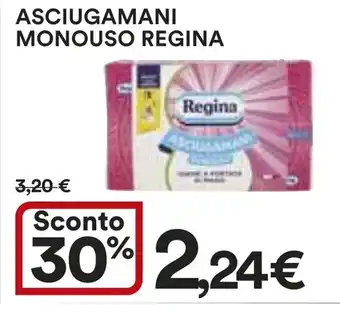 Ipercoop ASCIUGAMANI MONOUSO REGINA offerta