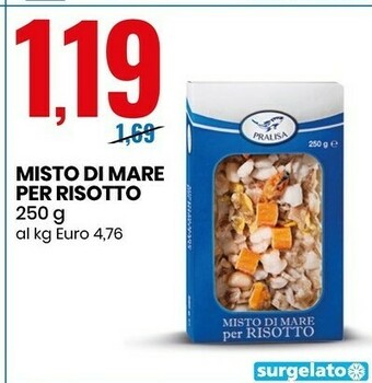 Eurospin Pralisa Misto Di Mare Per Risotto 250 G offerta