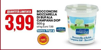 Eurospin Pascoli Italiani Bocconcini Mozzarella Di Bufala Campana Dop offerta