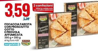 Tre Mulini Focaccia Farcita Con Prosciutto Cotto E Provola Affumicata