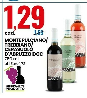 Eurospin Montepulciano Trebbiano offerta