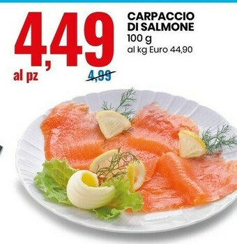 Eurospin Carpaccio Di Salmone 100 G offerta