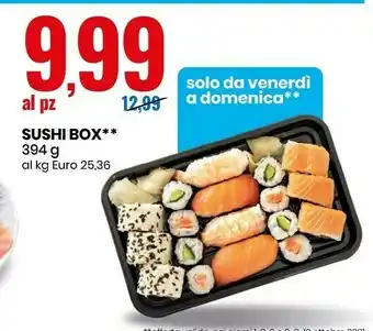 Eurospin Sushi Box offerta