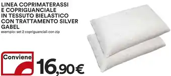 Ipercoop LINEA COPRIMATERASSI E COPRIGUANCIALE IN TESSUTO BIELASTICO CON TRATTAMENTO SILVER GABEL offerta