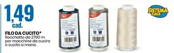 Eurospin Sistema Casa Filo Da Cucito offerta