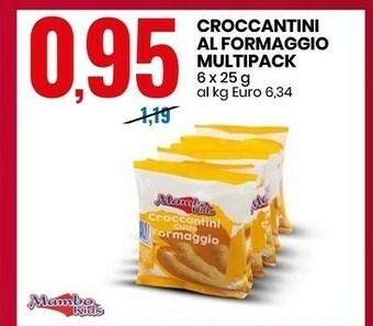 Mambo kids Croccantini Al Formaggio Multipack