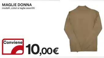 Ipercoop MAGLIE DONNA modelli, colori e taglie assortiti offerta