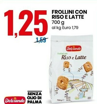 Eurospin Frollini Con Riso E Latte offerta