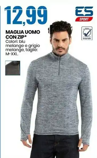 Maglia Uomo Con Zip