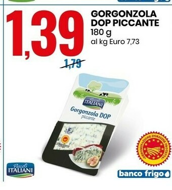 Eurospin Pascoli Italiani Gorgonzola Dop Piccante offerta