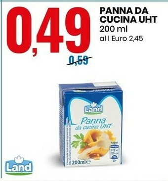 Eurospin Land Panna Da Cucina Uht offerta
