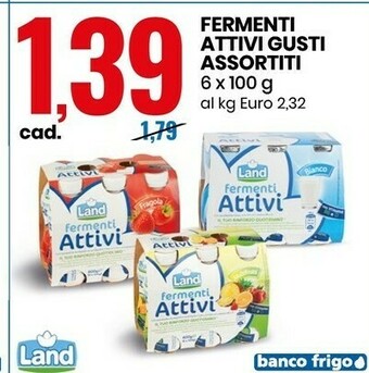 Land Fermenti Attivi Fragola 6 X 100 G
