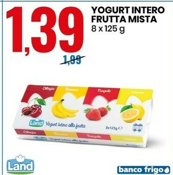 Eurospin Land Yogurt Intero Frutta Mista offerta