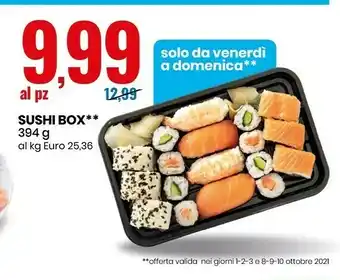 Eurospin Sushi Box 394 G offerta