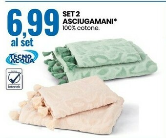 Eurospin Set 2 Asciugamani offerta