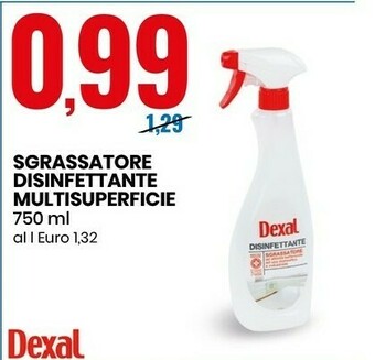 Dexal Sgrassatore Disinfettante Multisuperficie