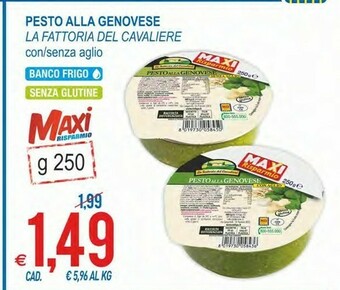 La fattoria del cavaliere Pesto Alla Genovese Senza Aglio 250 G(ml)