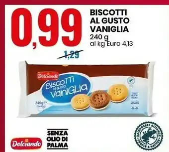 Eurospin Dolciando Biscotti Al Gusto Vaniglia offerta