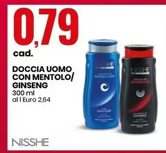 Eurospin Nisshe Doccia Uomo Con Mentolo / Ginseng offerta