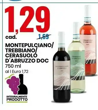 Eurospin Montepulciano Trebbiano offerta