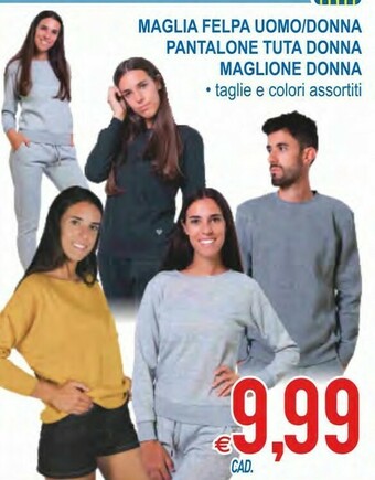 MD Discount Maglia Felpa Uomo/ Donna offerta