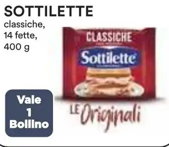Ipercoop SOTTILETTE classiche, 14 fette, 400 g offerta