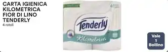 Ipercoop CARTA IGIENICA KILOMETRICA FIOR DI LINO TENDERLY offerta