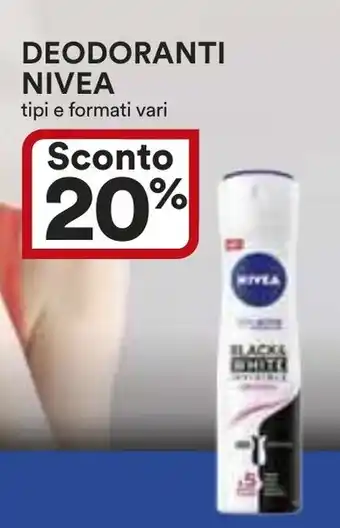 Ipercoop DEODORANTI NIVEA tipi e formati vari offerta
