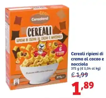 In'S Mercato Cereali ripieni di crema al cacao e nocciola 375 g offerta