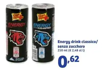 In'S Mercato Energy drink classico/ senza zucchero 250 ml offerta