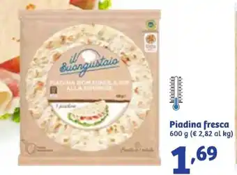 Piadina integrale fresca 600 g