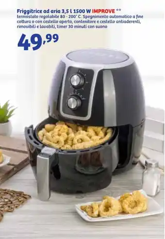 In'S Mercato Friggitrice ad aria 3,5 L 1500 W IMPROVE offerta