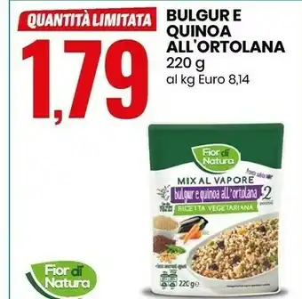 Eurospin Fior di natura Bulgur E Quinoa All'ortolana offerta