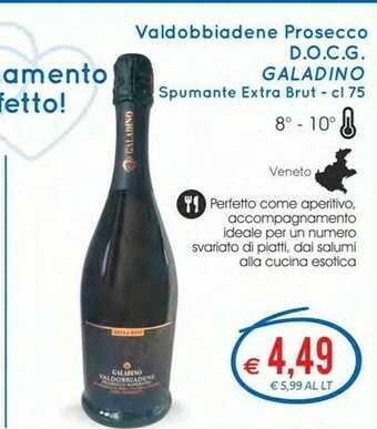 MD Discount Galadino Valdobbiadene Prosecco DOCG offerta