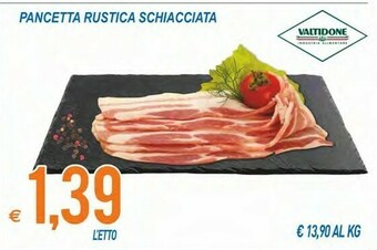 MD Discount Valtidone Pancetta Rustica Schiacciata offerta