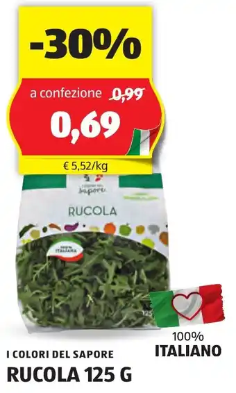 ALDI I COLORI DEL SAPORE RUCOLA 125 G offerta